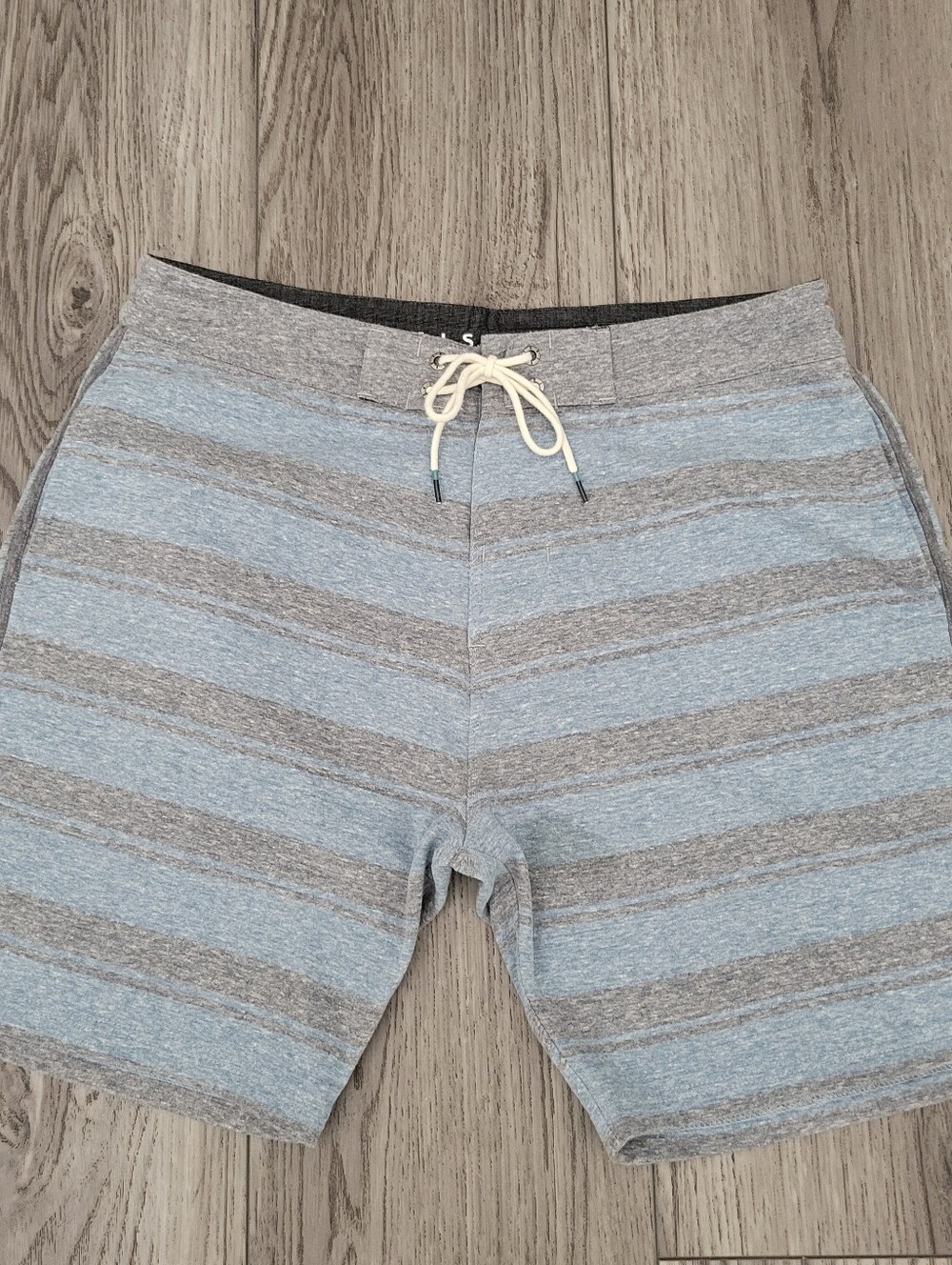 VISSLA Gray & Light Blue Men's board Lounge Shorts
